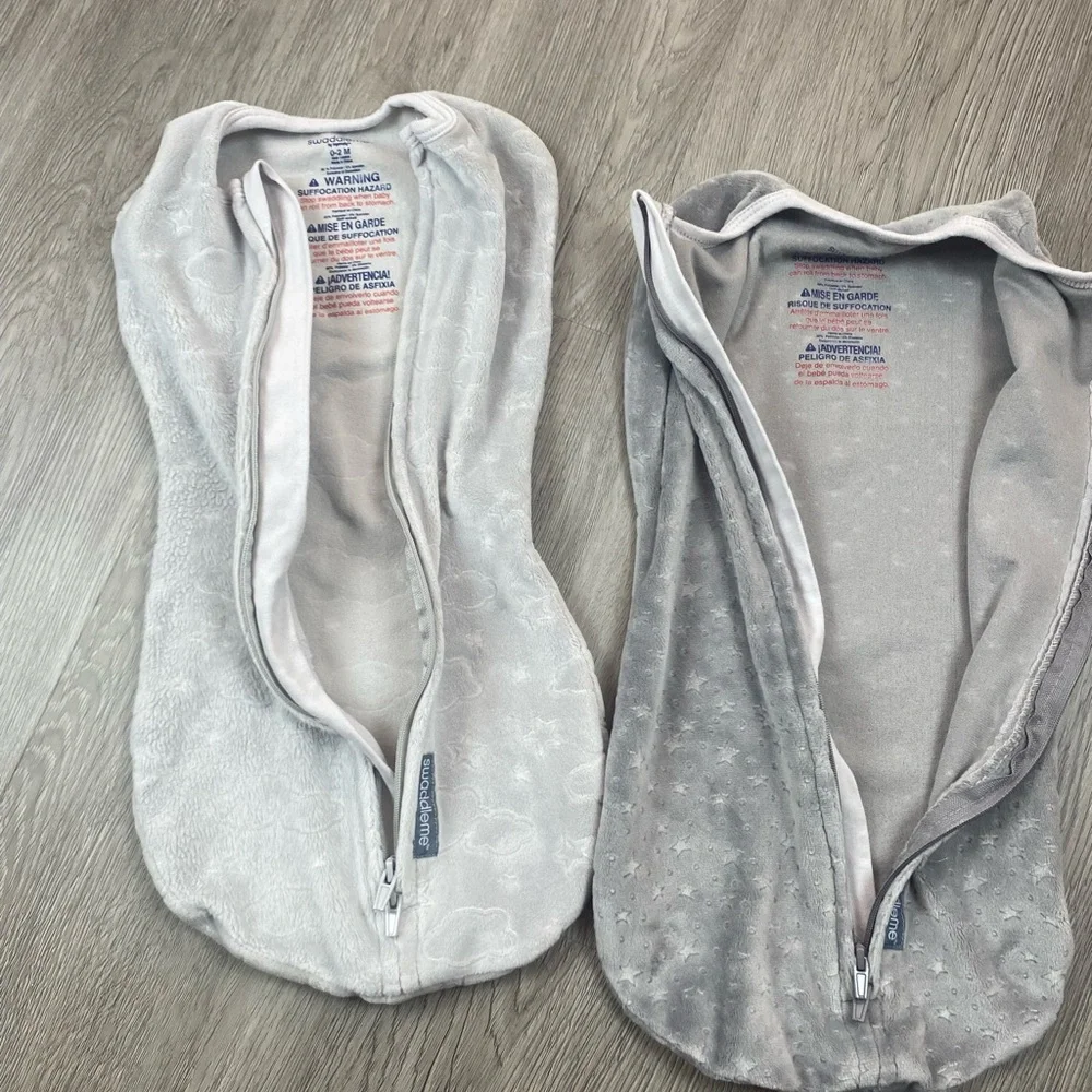Swaddle Me 0-2 months Ingenuity Pod Swaddle Wrap in Velboa Clouds & Stars‎